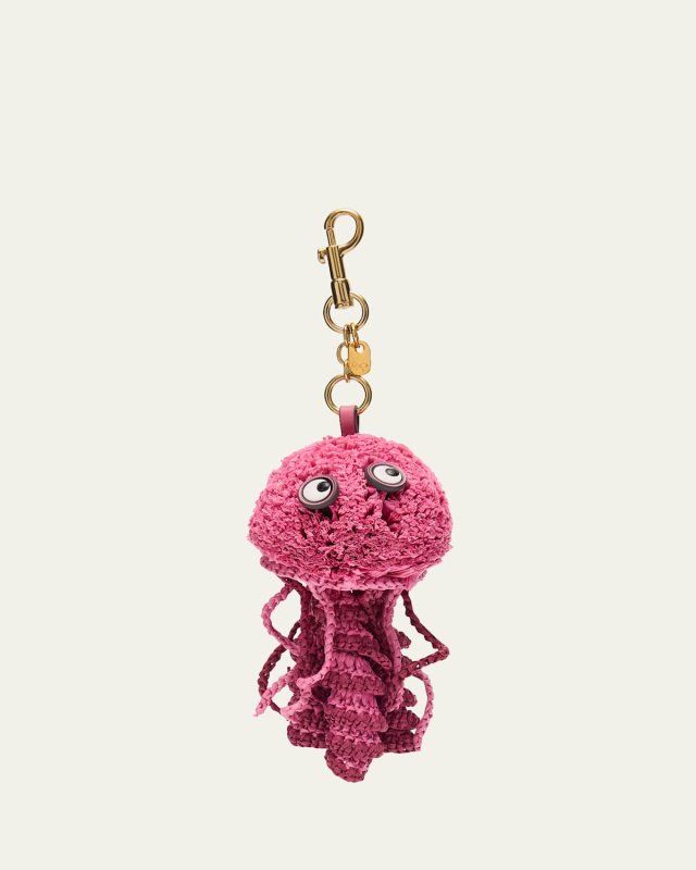 Raffia Jellyfish Bag Charm